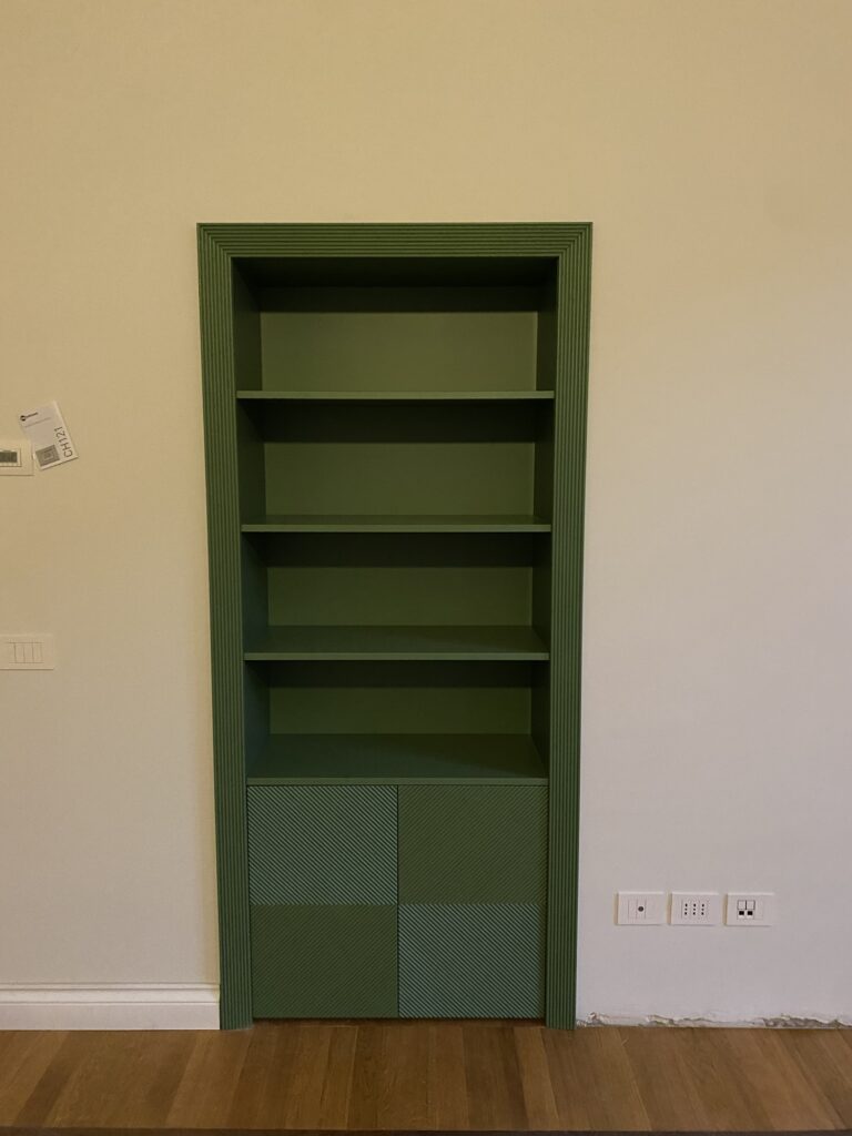 Librerie Artigianali: Il Valore di un Mobile Fatto a Mano 18 Librerie le Gemelle verdi